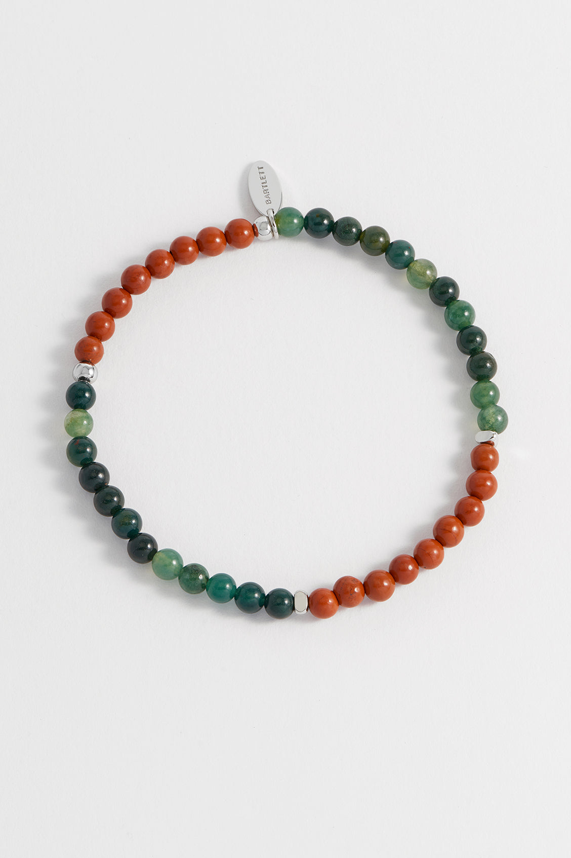 Mens Gemstone Beaded Bracelet