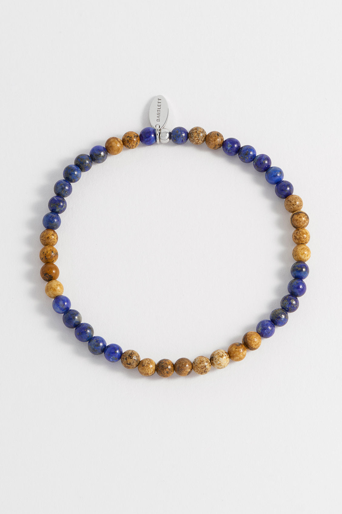 Mens Gemstone Beaded Bracelet