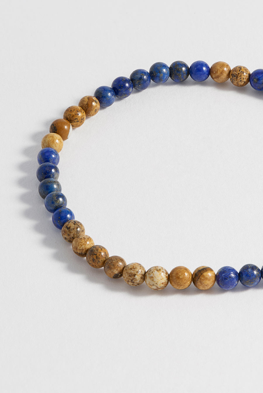 Mens Gemstone Beaded Bracelet