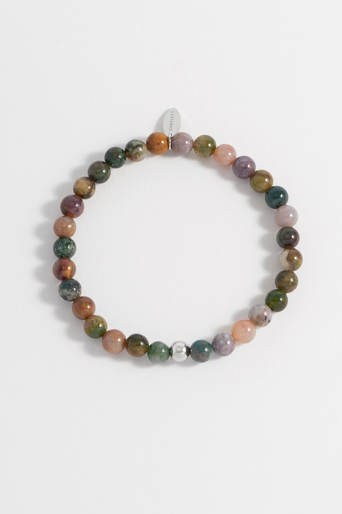 Mens Gemstone Beaded Bracelet