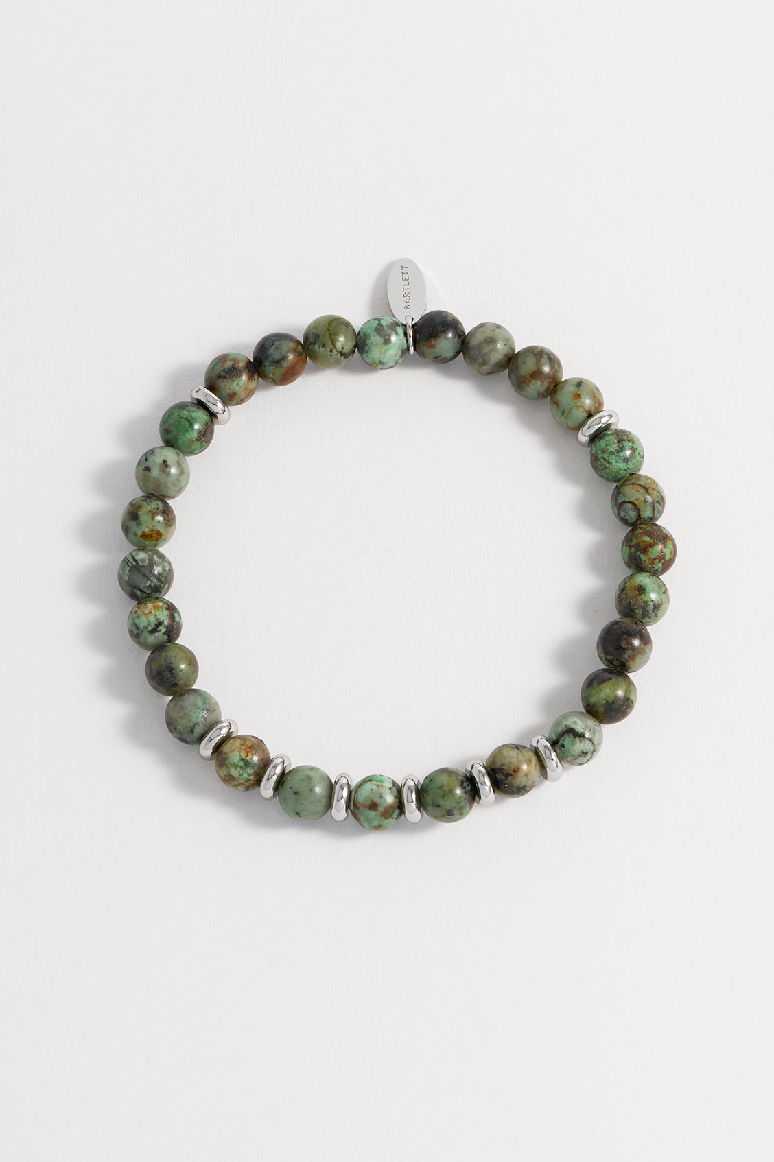 Mens Gemstone Beaded Bracelet