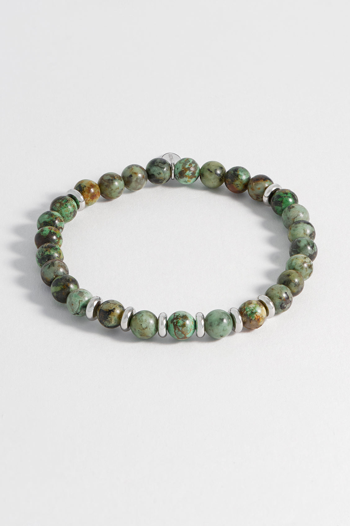 Mens Gemstone Beaded Bracelet