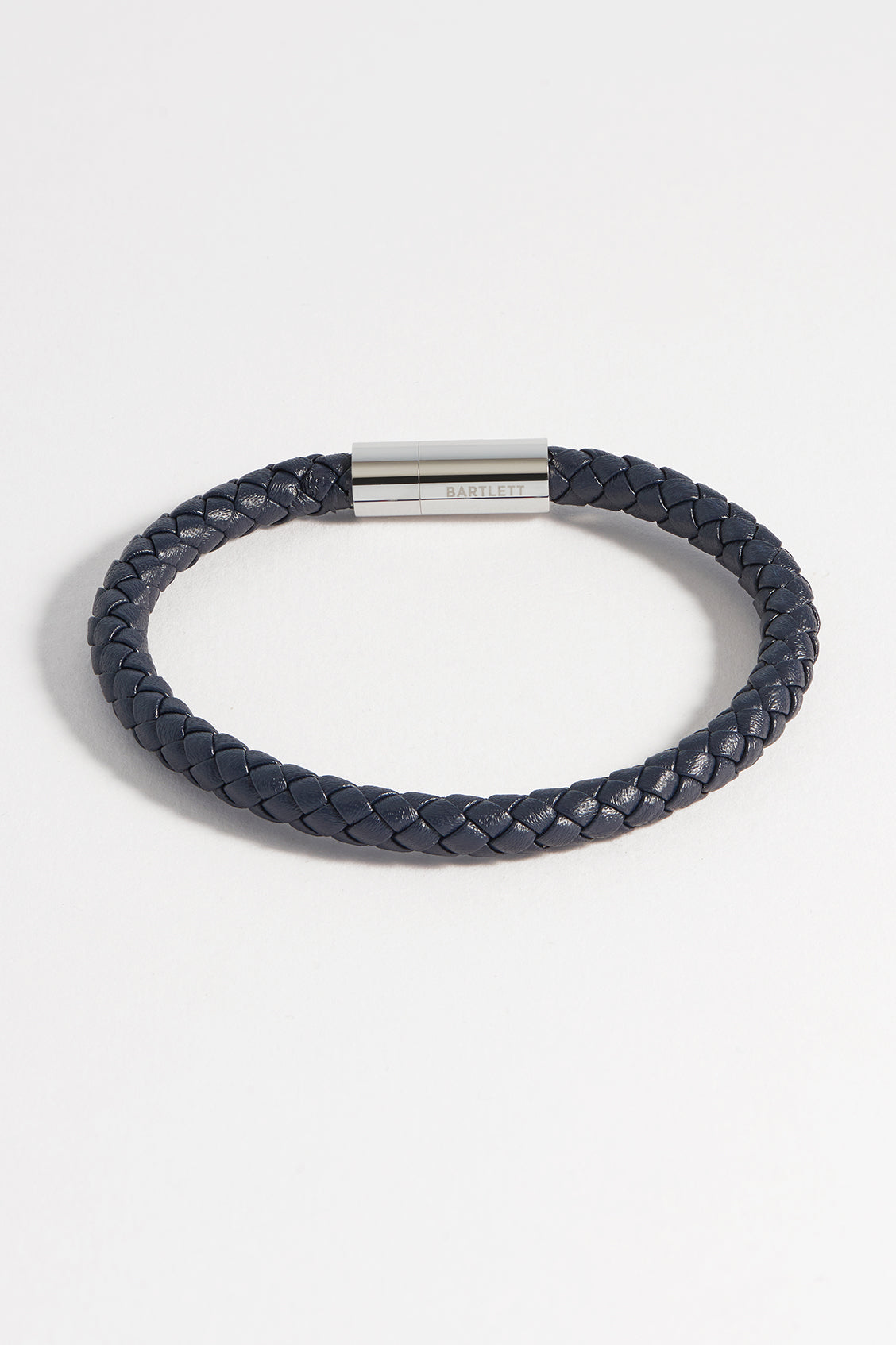 Mens Leather Single Plaited Bracelet