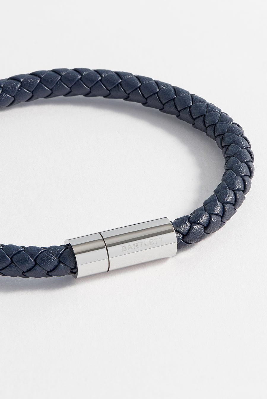 Mens Leather Single Plaited Bracelet