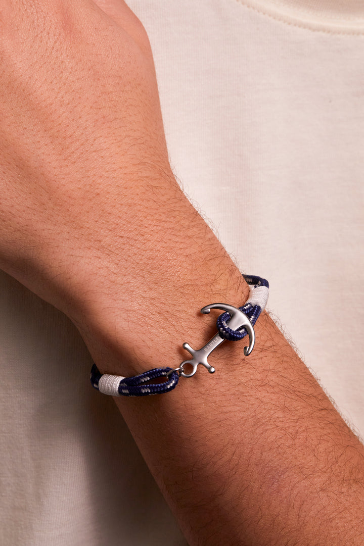 Mens Anchor Rope Bracelet