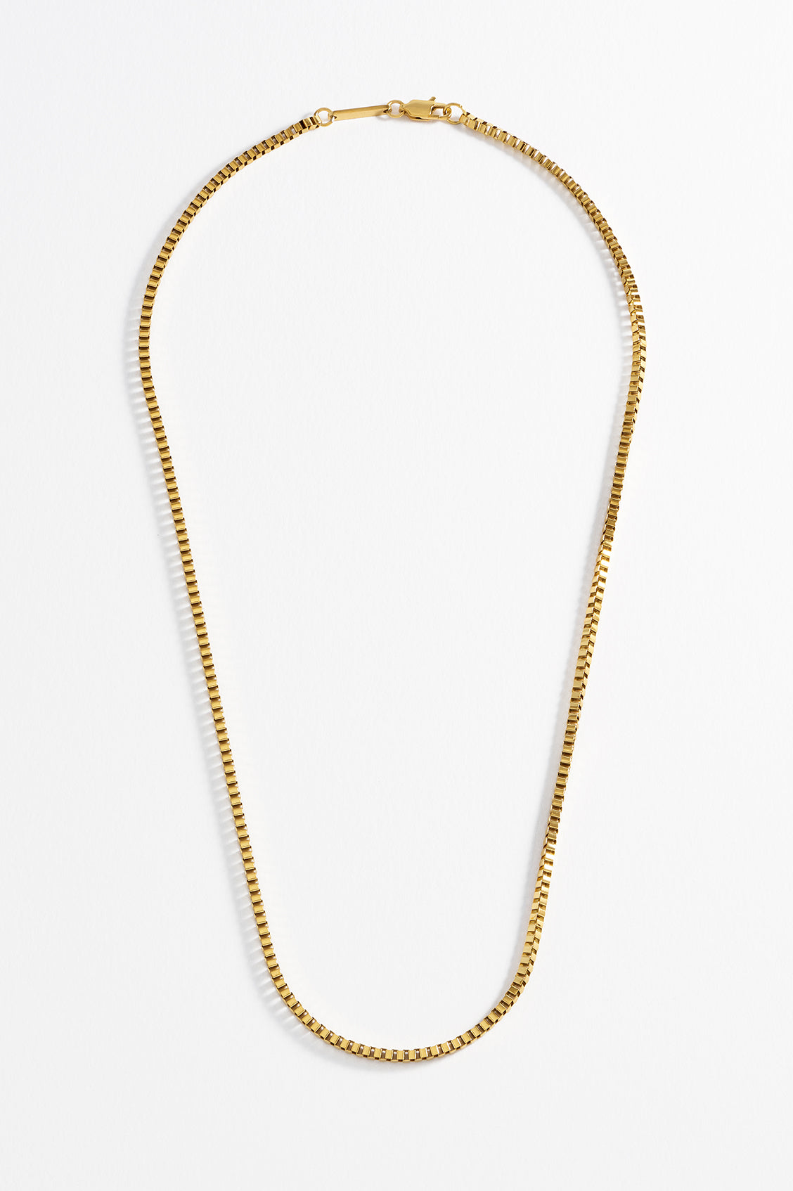 Mens Box Chain Necklace