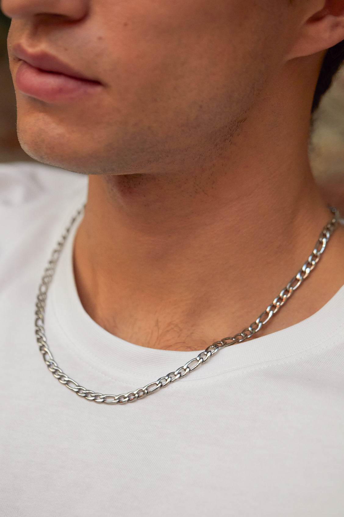 Mens Figaro Chain Necklace