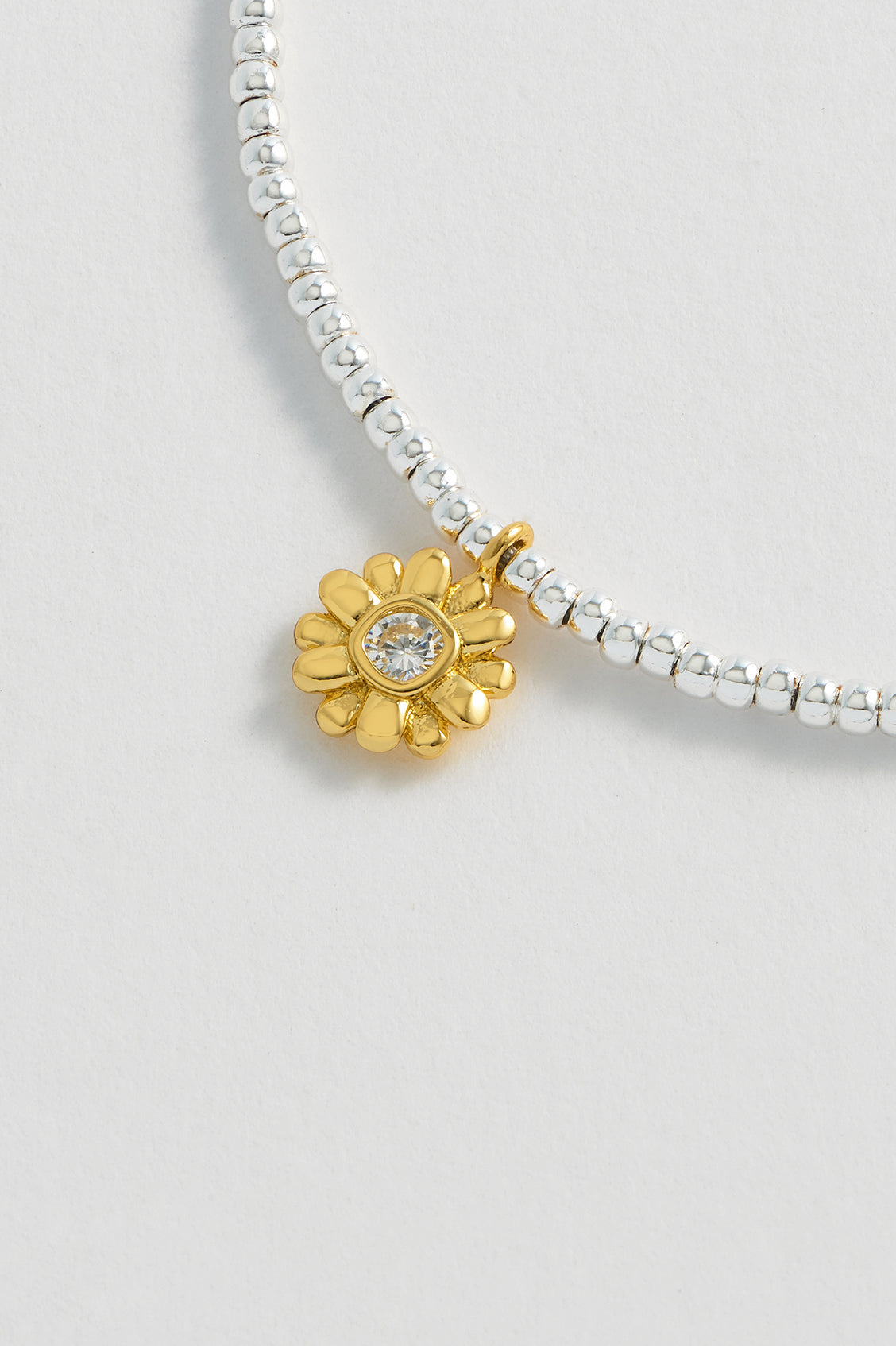 CZ Flower Charm Bracelet