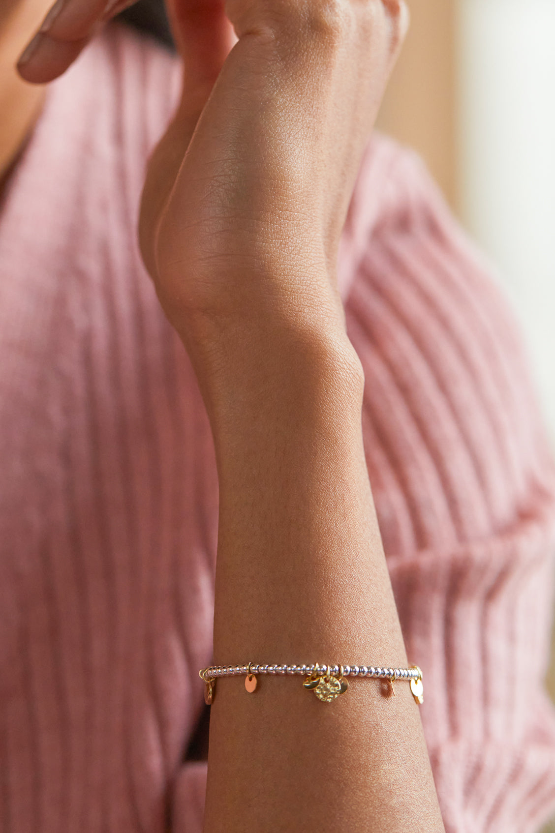 Coin Beaded Friendship Bracelet