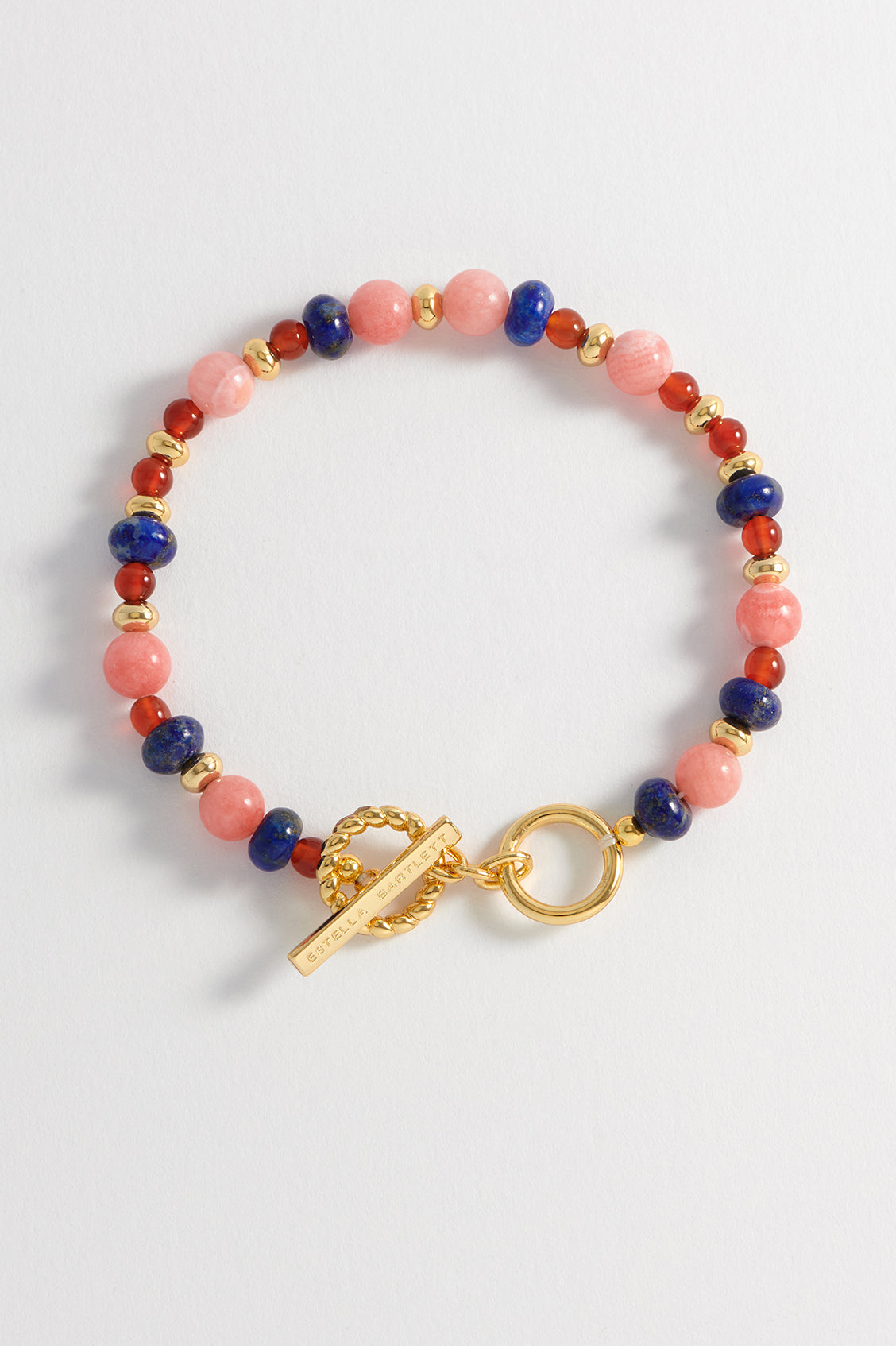 Mixed Gemstone T-Bar Bracelet