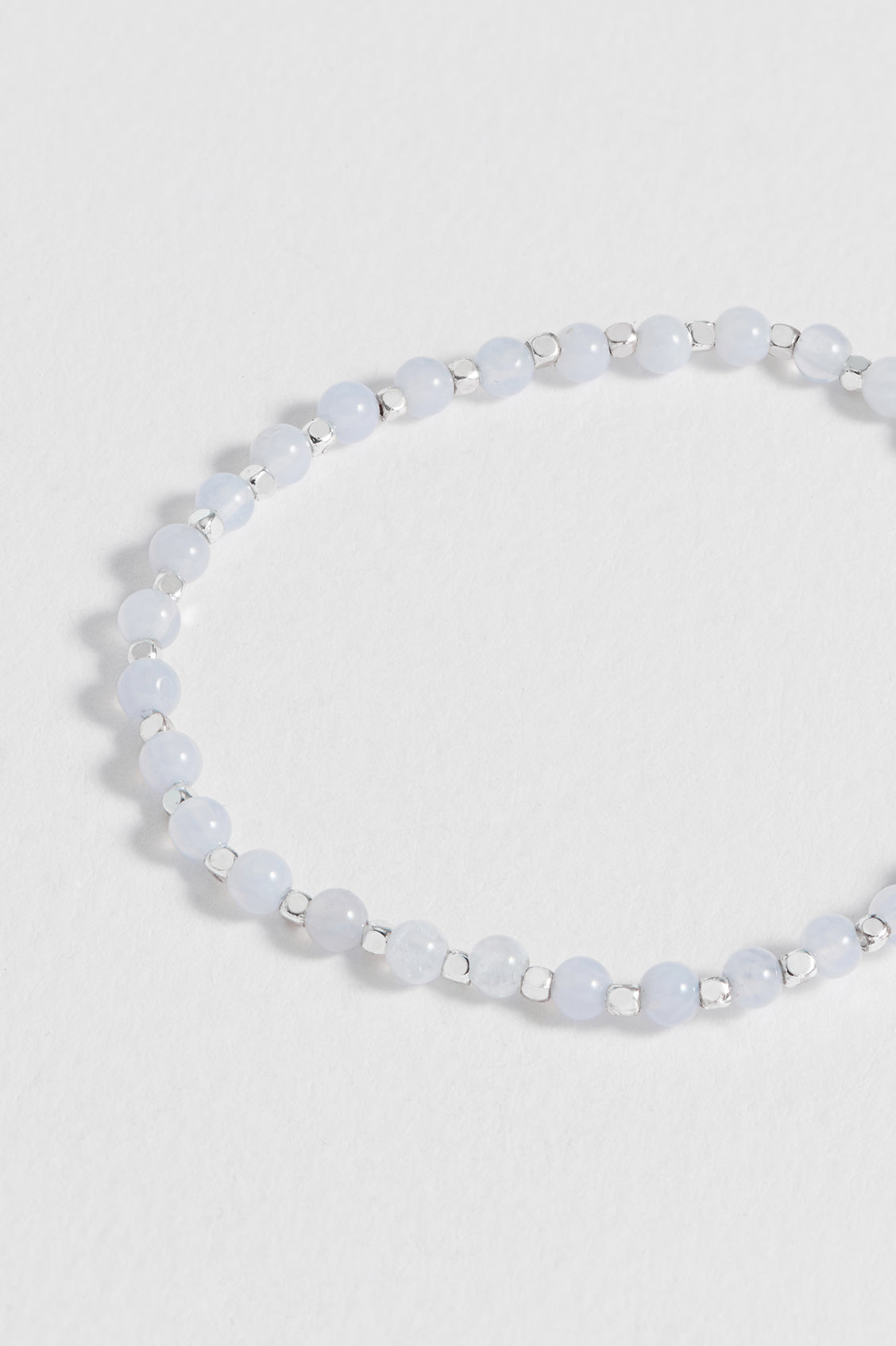 Wellness Blue Lace Agate Gemstone Amelia Bracelet