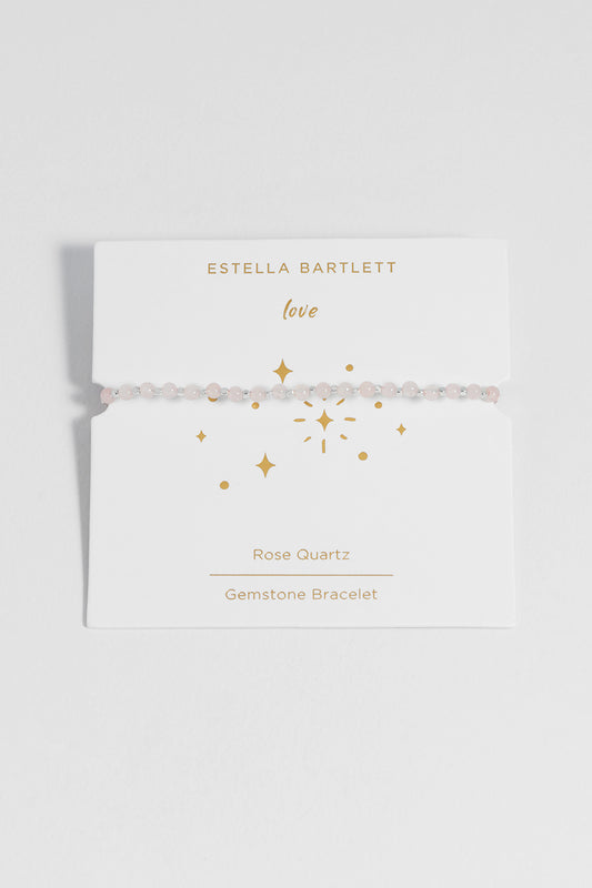 Wellness Rose Quartz Gemstone Amelia Bracelet