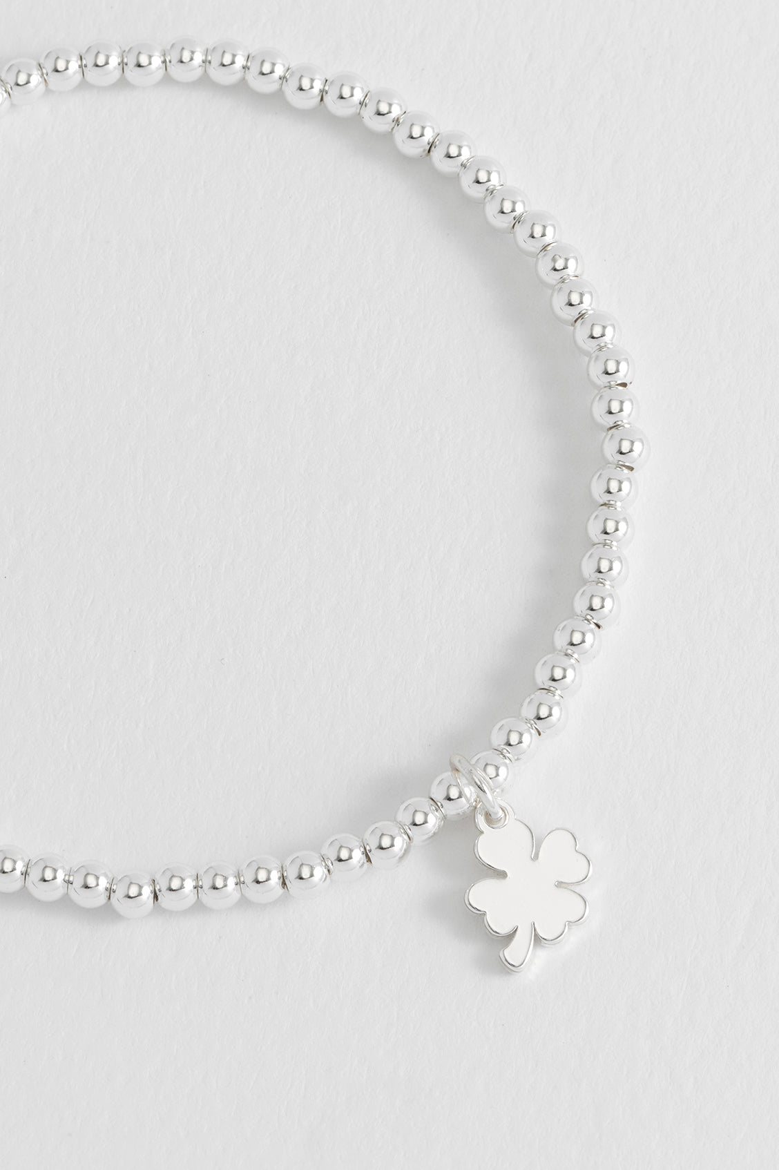 Sienna Beaded Lucky Clover Charm Bracelet