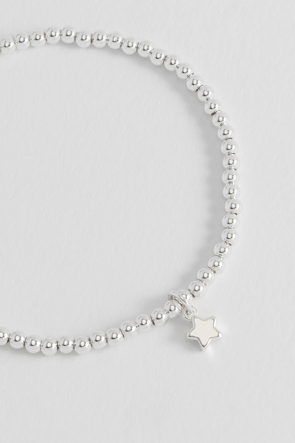 Sienna Beaded Puffy Star Charm Bracelet