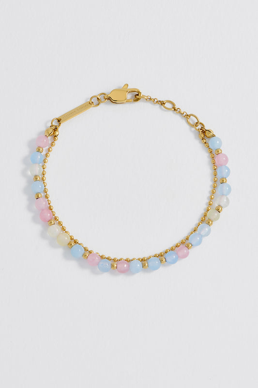 Pastel Multi Gemstone Duo Bracelet
