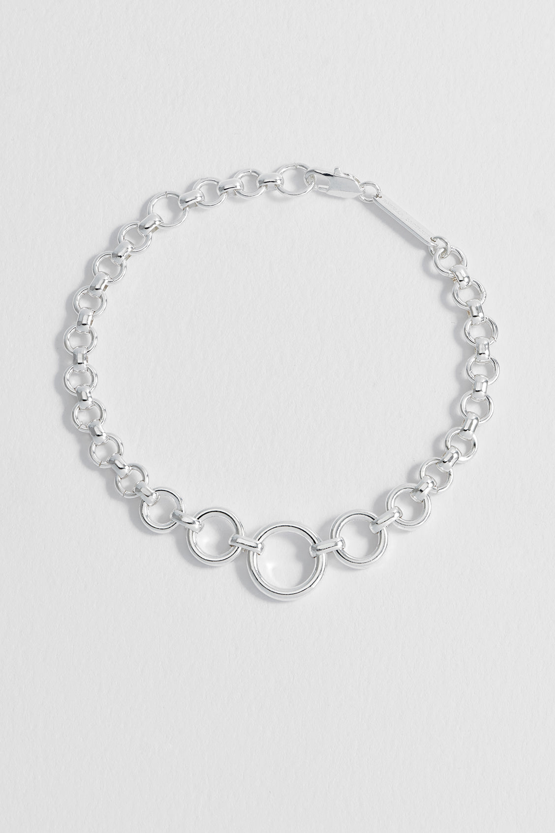 Graduated Round Link Chain Bracelet