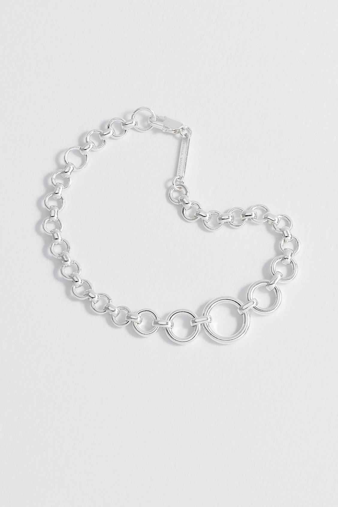 Graduated Round Link Chain Bracelet
