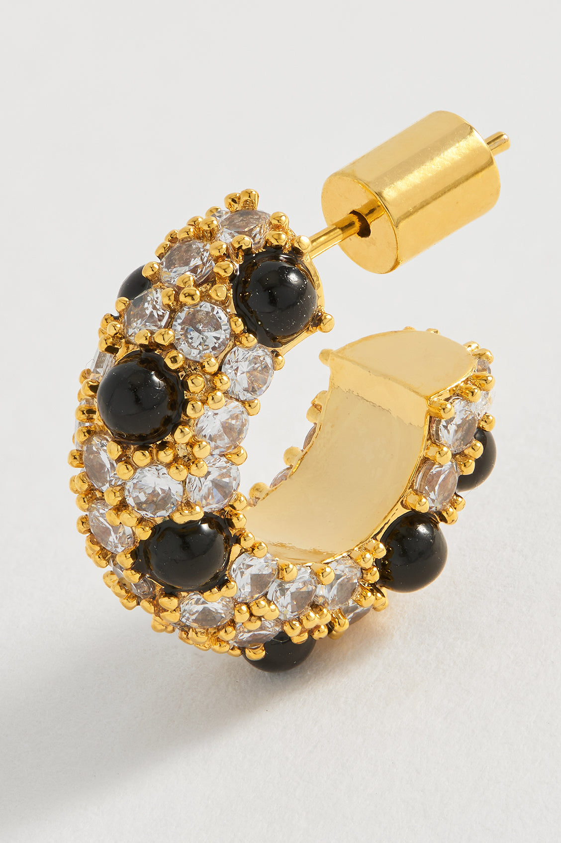 Embellished Gemstone and CZ Hoops