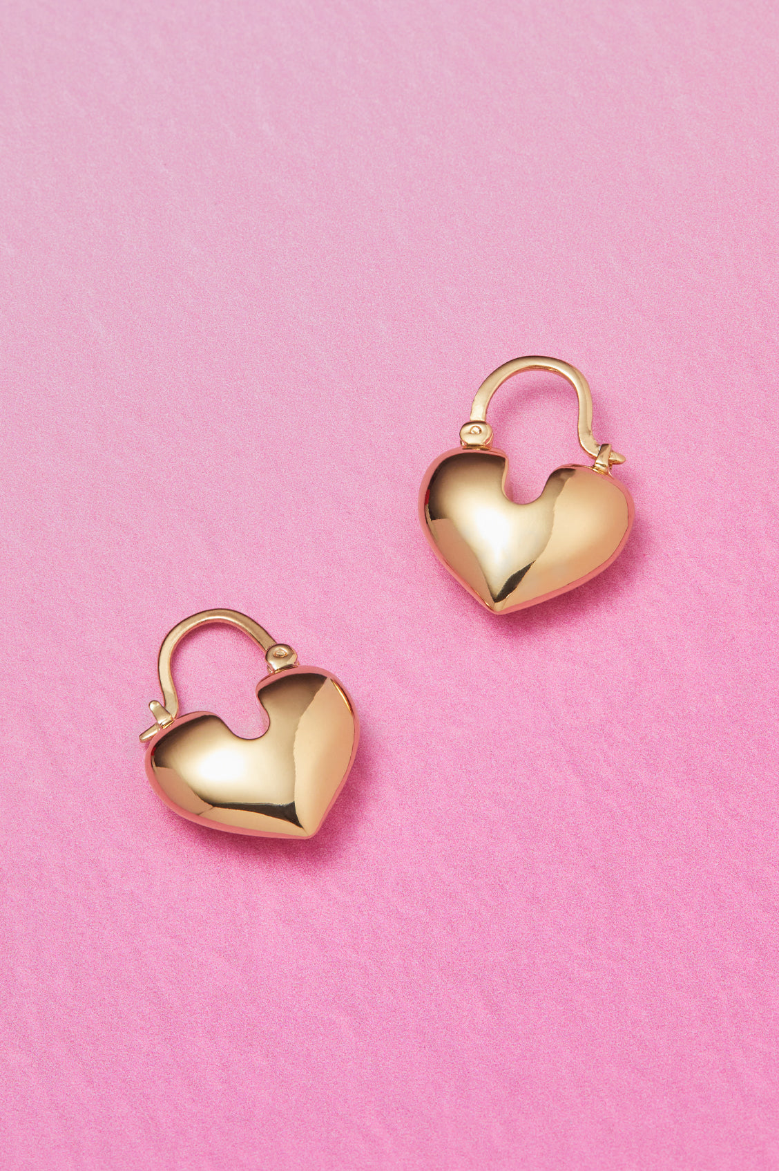 Heart Hinge Hoops