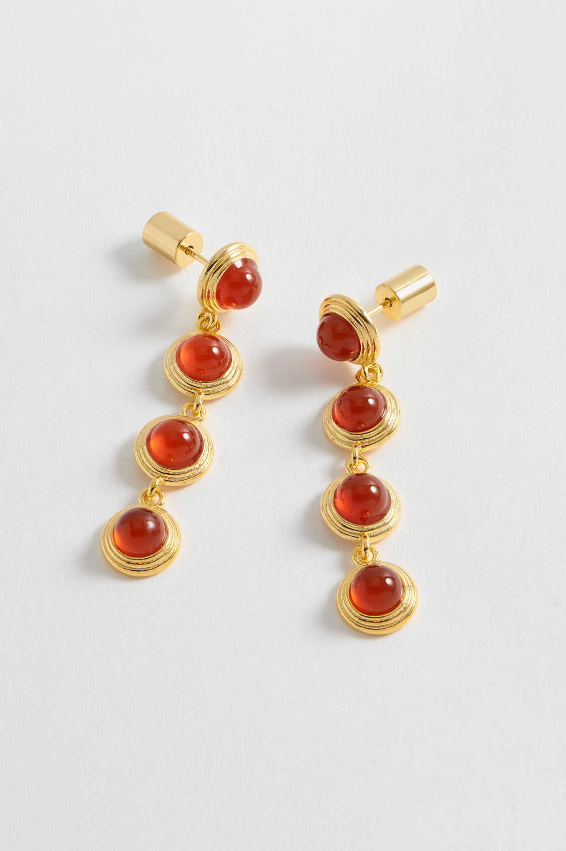 Gemstone Drop Earrings