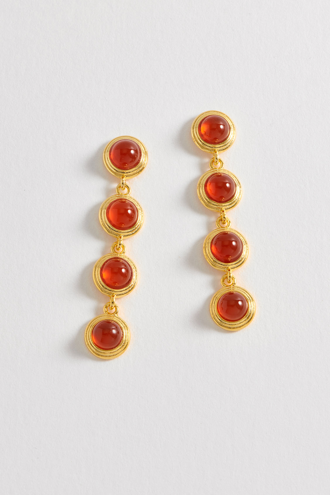 Gemstone Drop Earrings