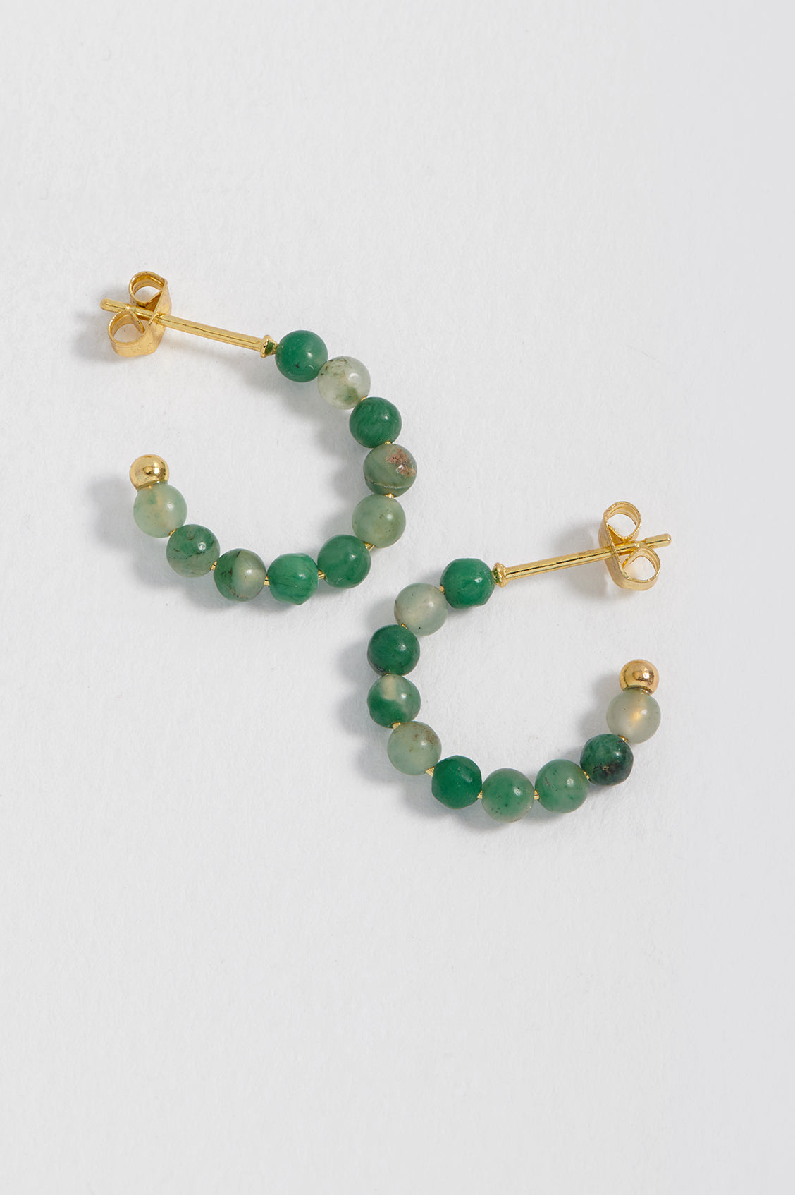 Gemstone Amelia Hoop Earrings