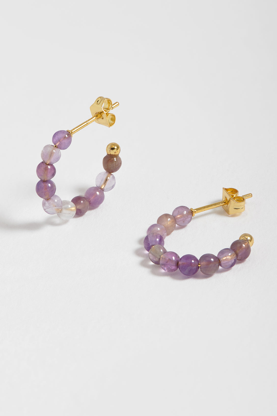 Gemstone Amelia Hoop Earrings