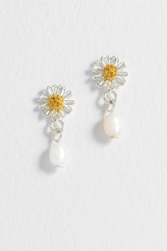 Wildflower Pearl Drop Studs