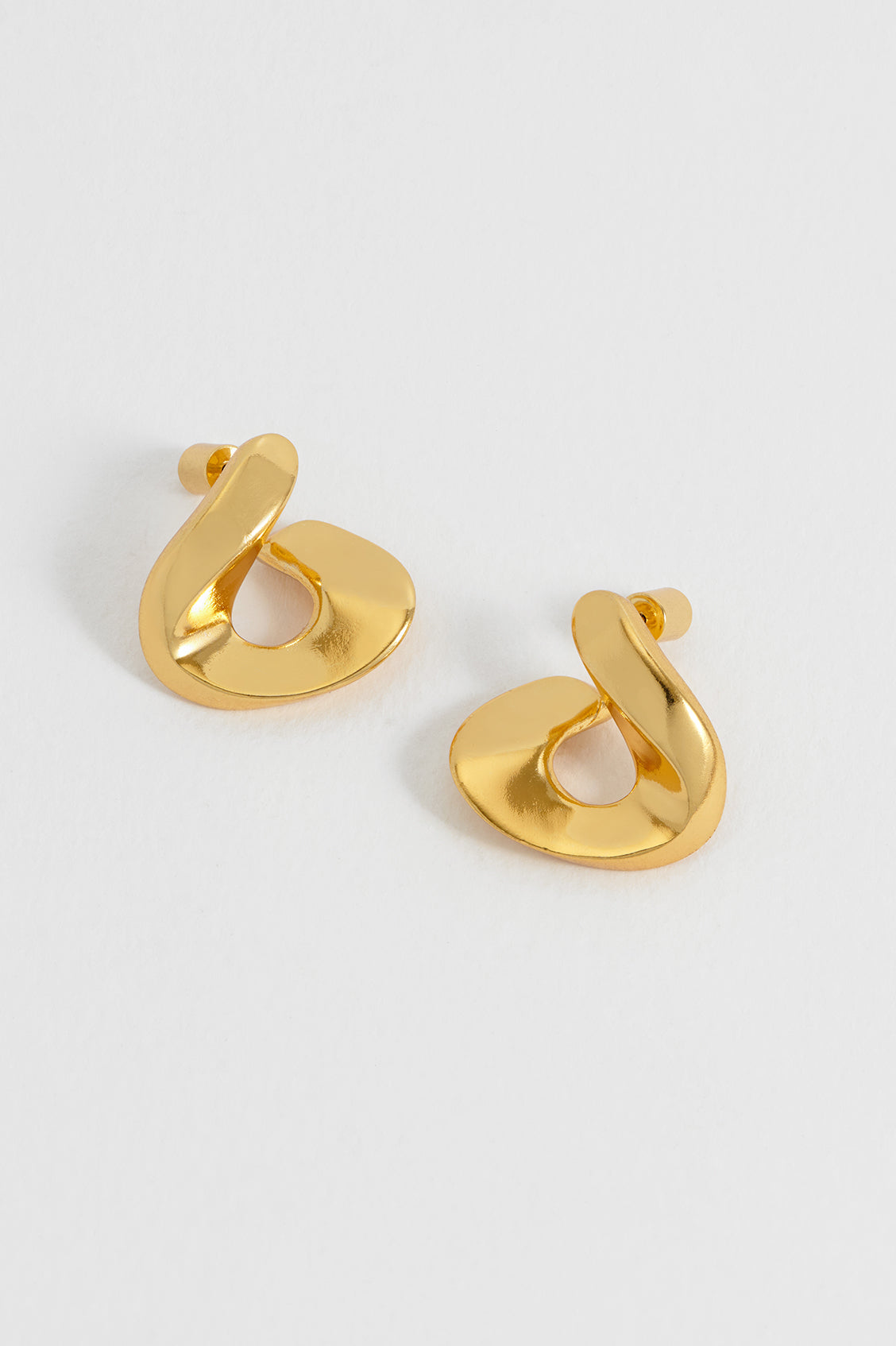 Sculptural Twist Hoop Earrings