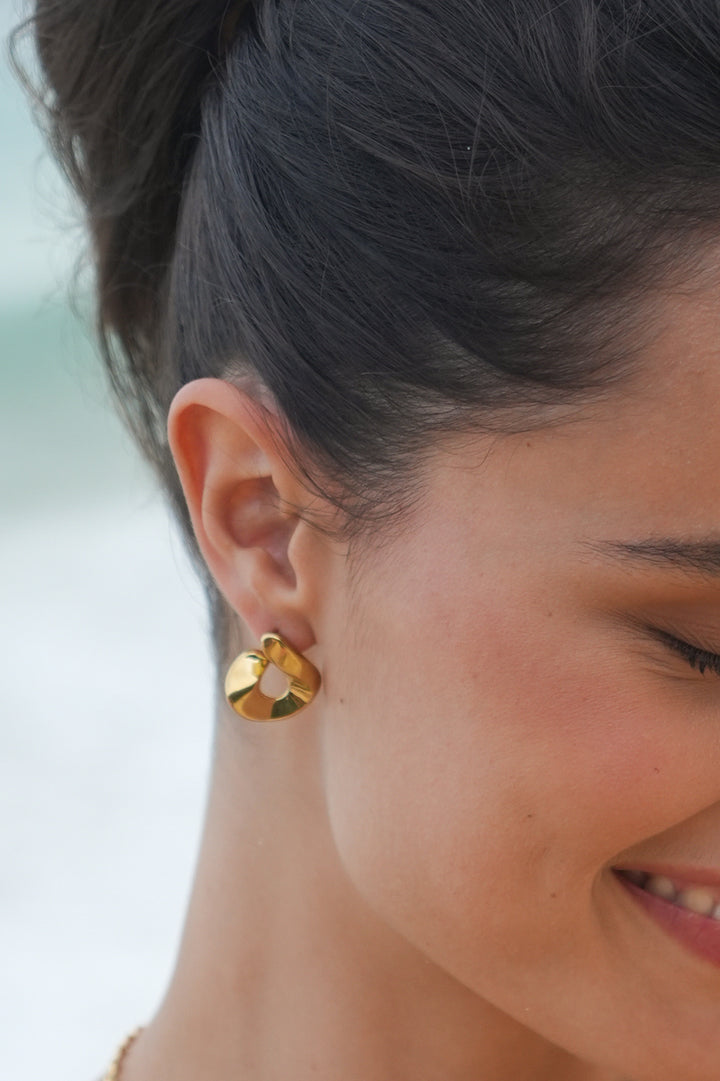 Sculptural Twist Hoop Earrings