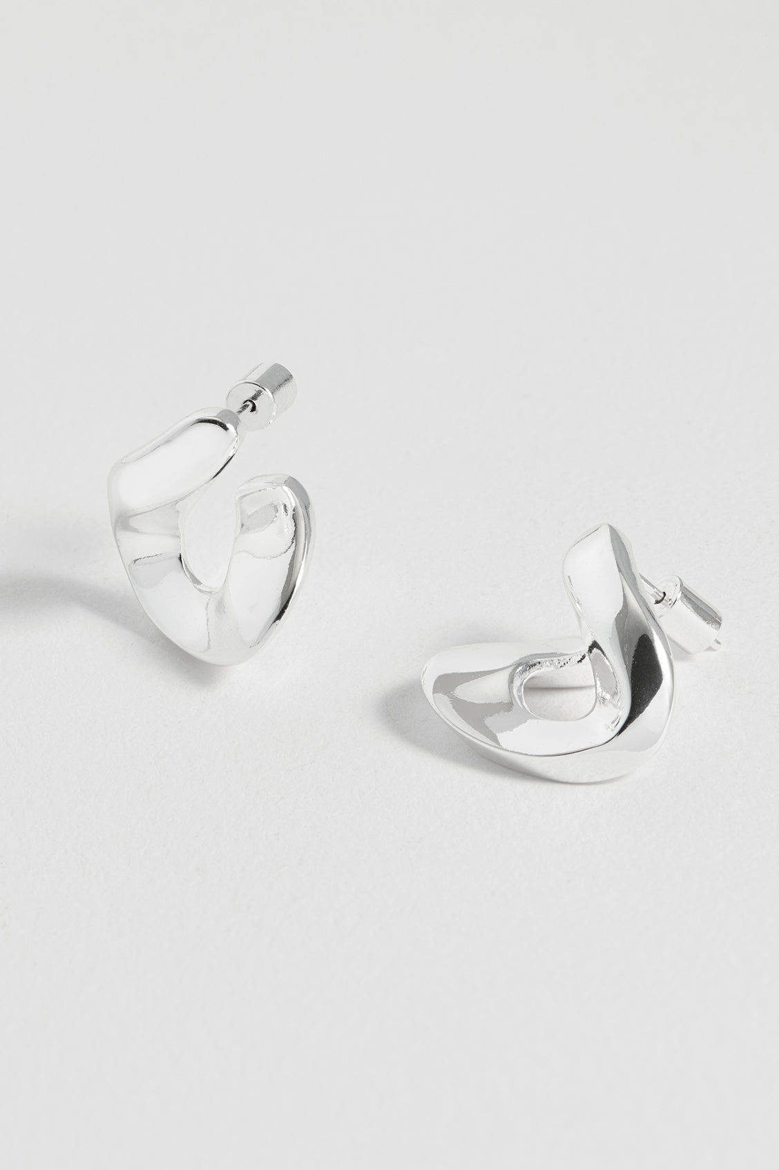 Sculptural Twist Hoop Earrings