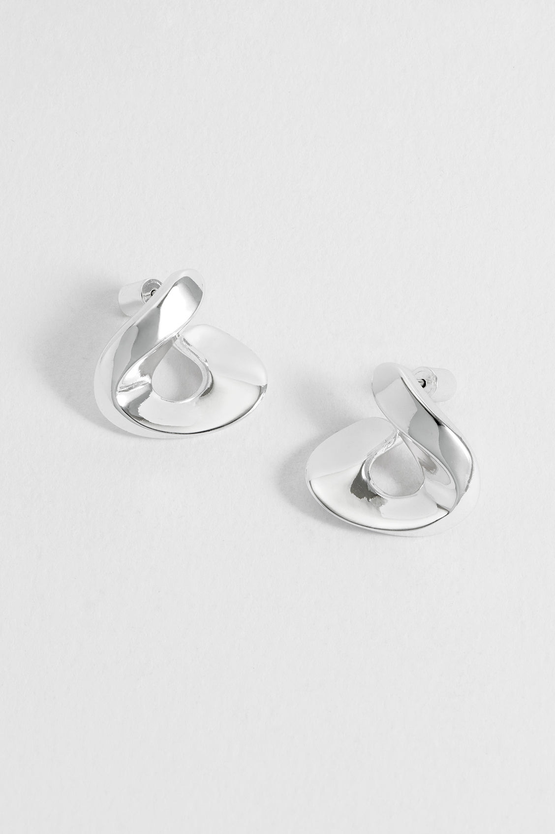 Sculptural Twist Hoop Earrings