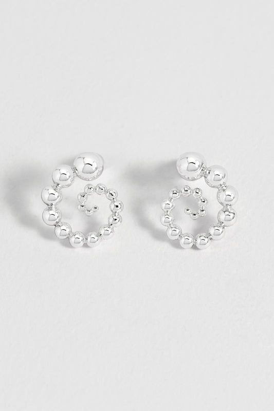 Beaded Swirl Earrings