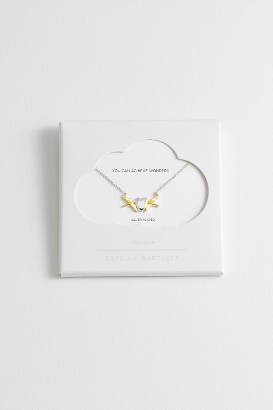 Birds and Heart Necklace