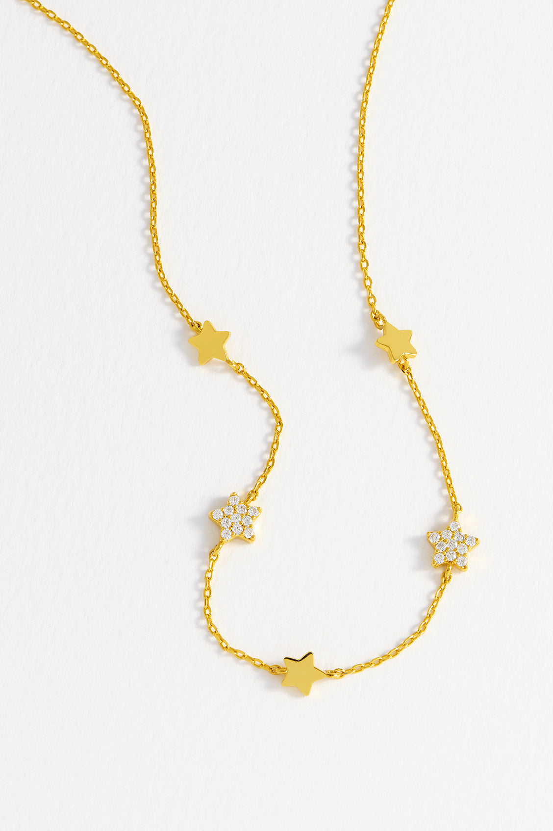 Pave Star Charm Necklace