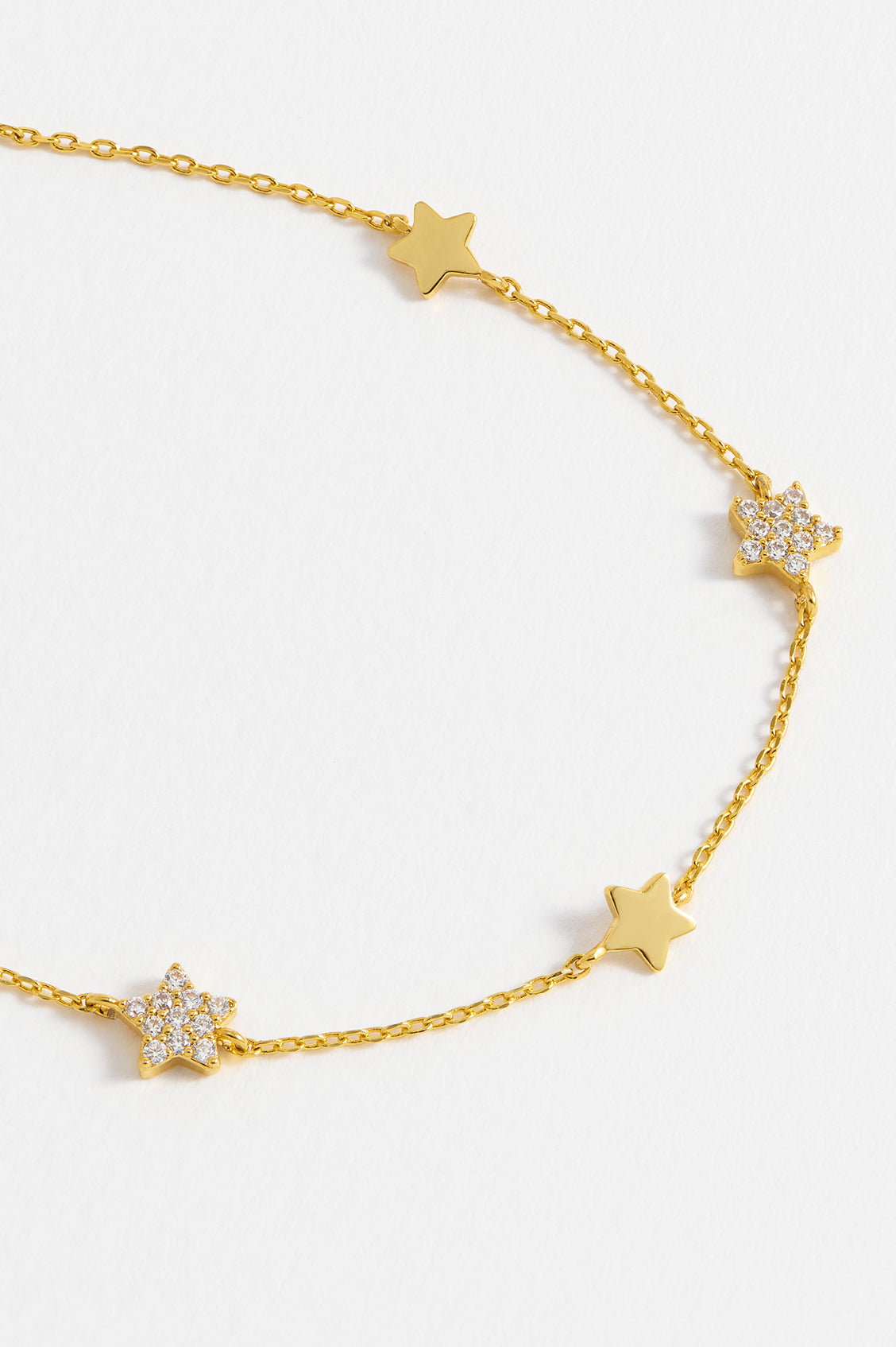 Pave Star Charm Necklace