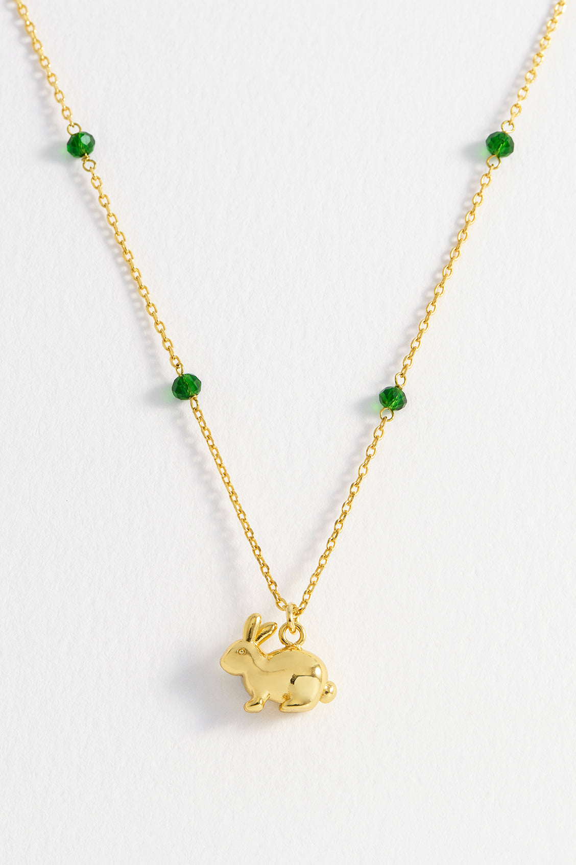 Green Rabbit Necklace