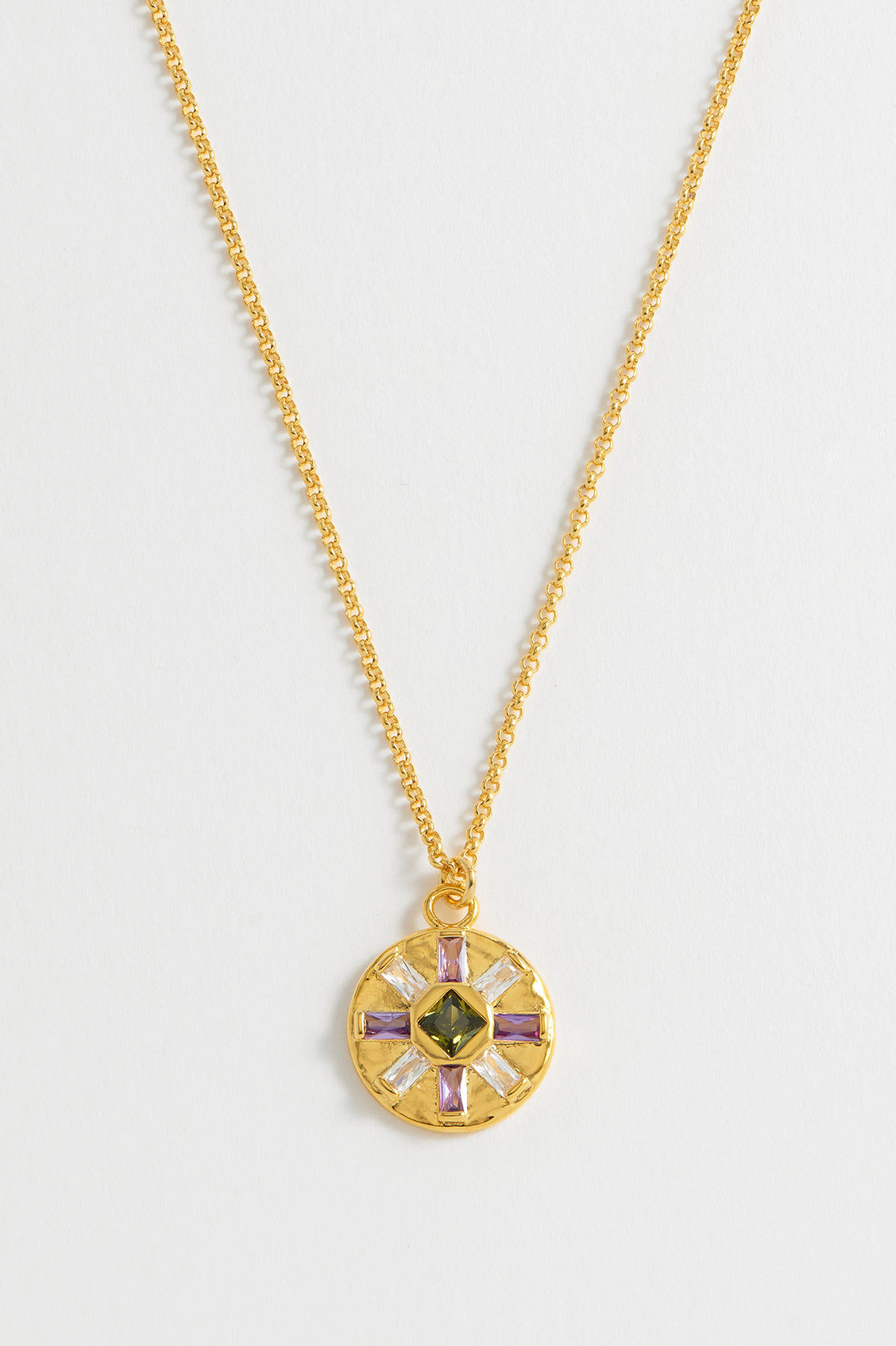 CZ Flower Pendant