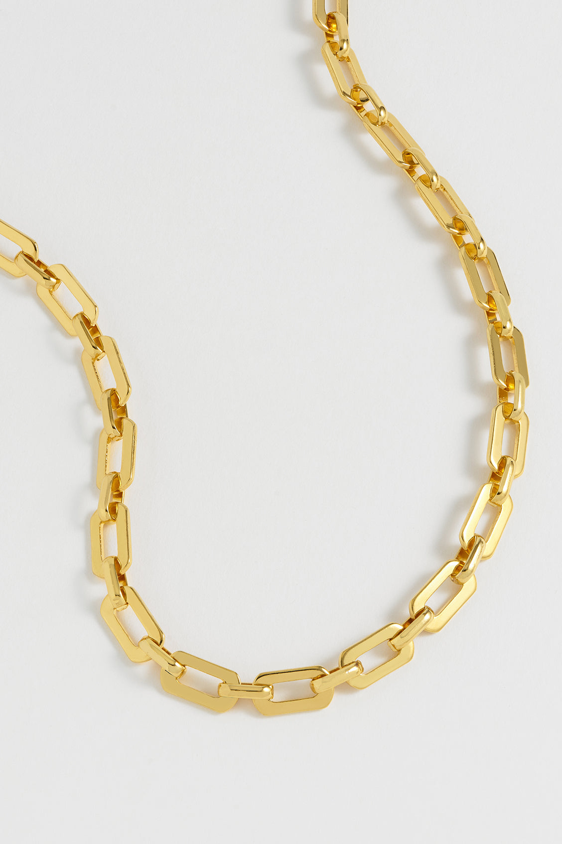 Square Link T-Bar Necklace