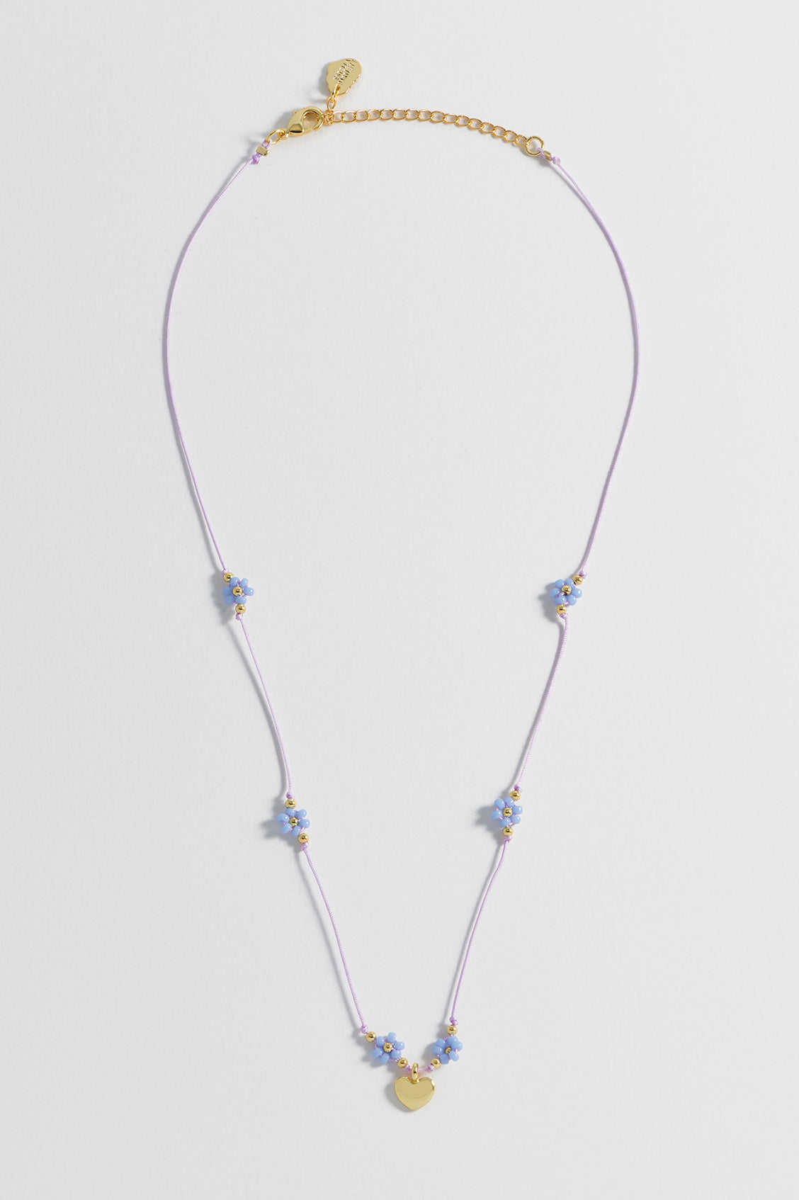 Flower Heart Miyuki Necklace