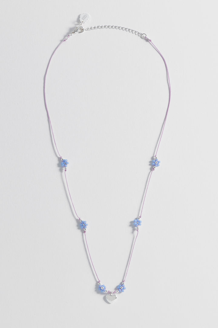 Flower Heart Miyuki Necklace