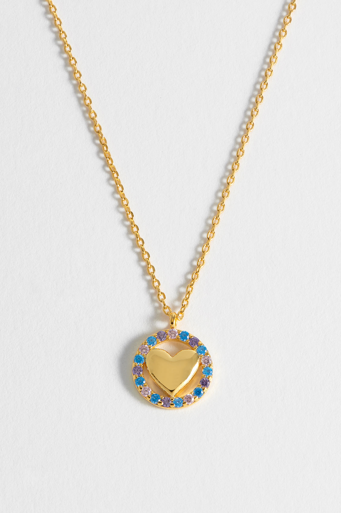 CZ Heart Pendant Necklace