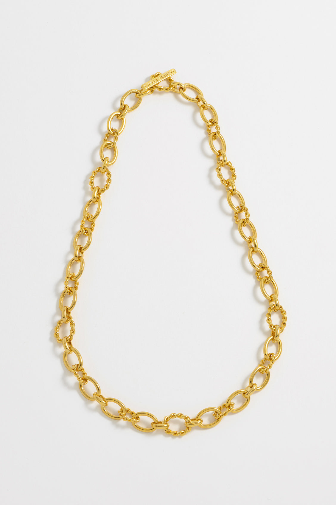 Chunky Chain T-Bar Necklace