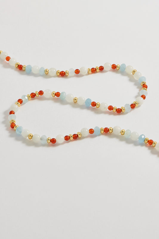 Gemstone T-Bar Necklace