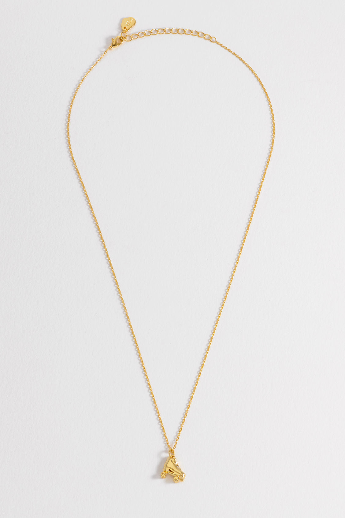 Pave Roller Skate Necklace