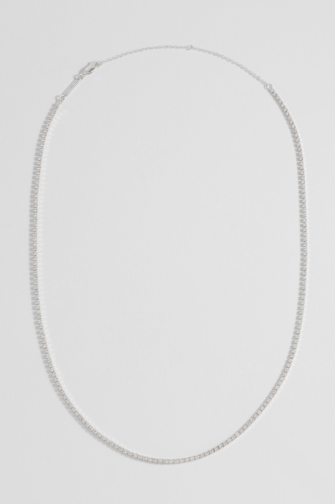 Fine Tennis Chain Necklace