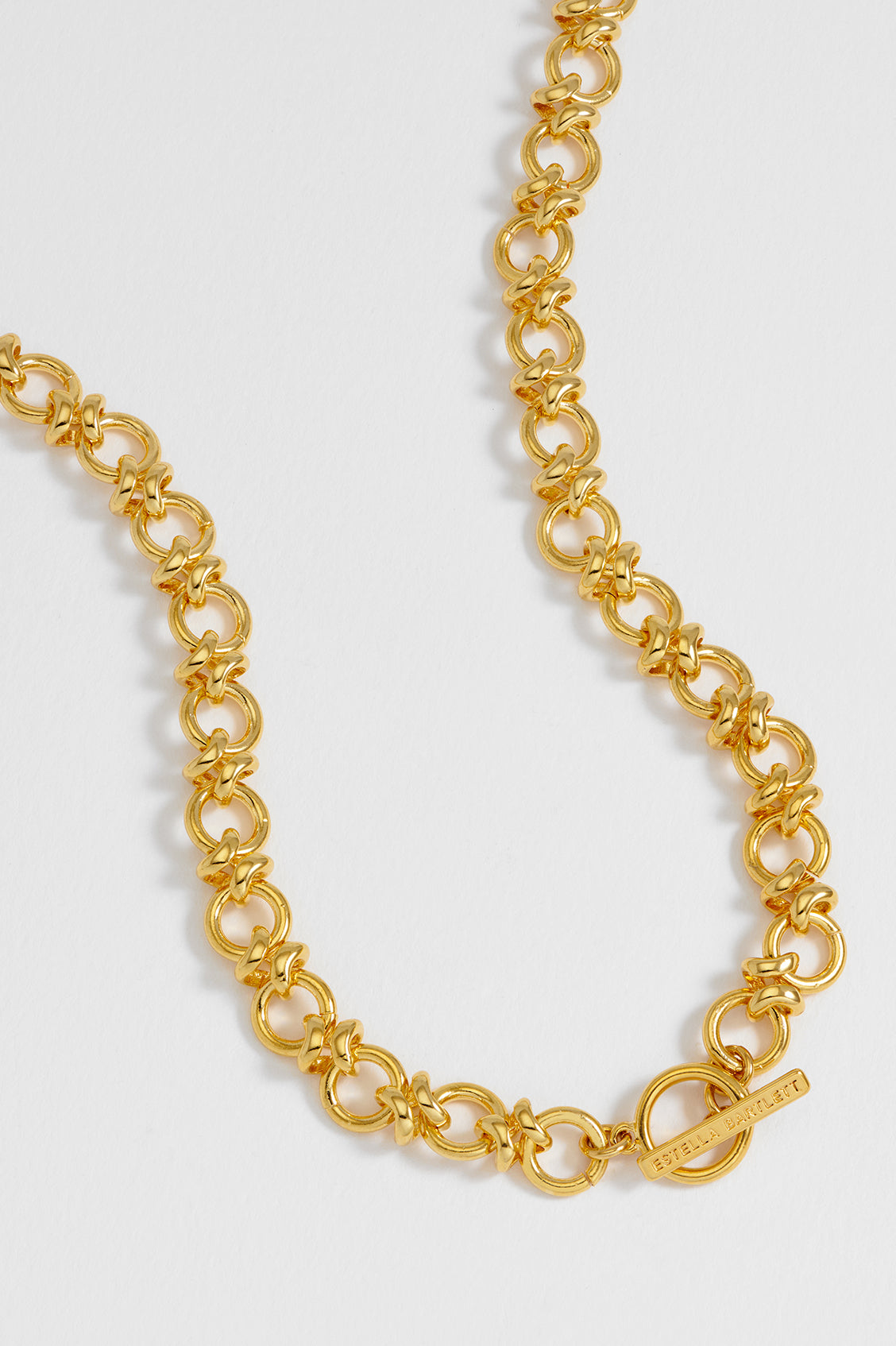 Knot Link T-Bar Necklace