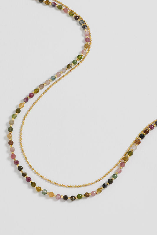 Gemstone Duo Necklace