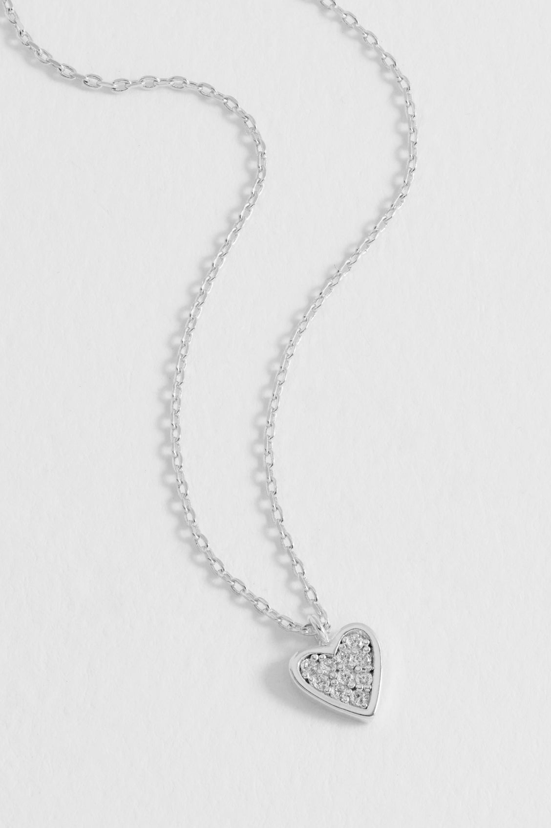 Pave Mini Heart Necklace