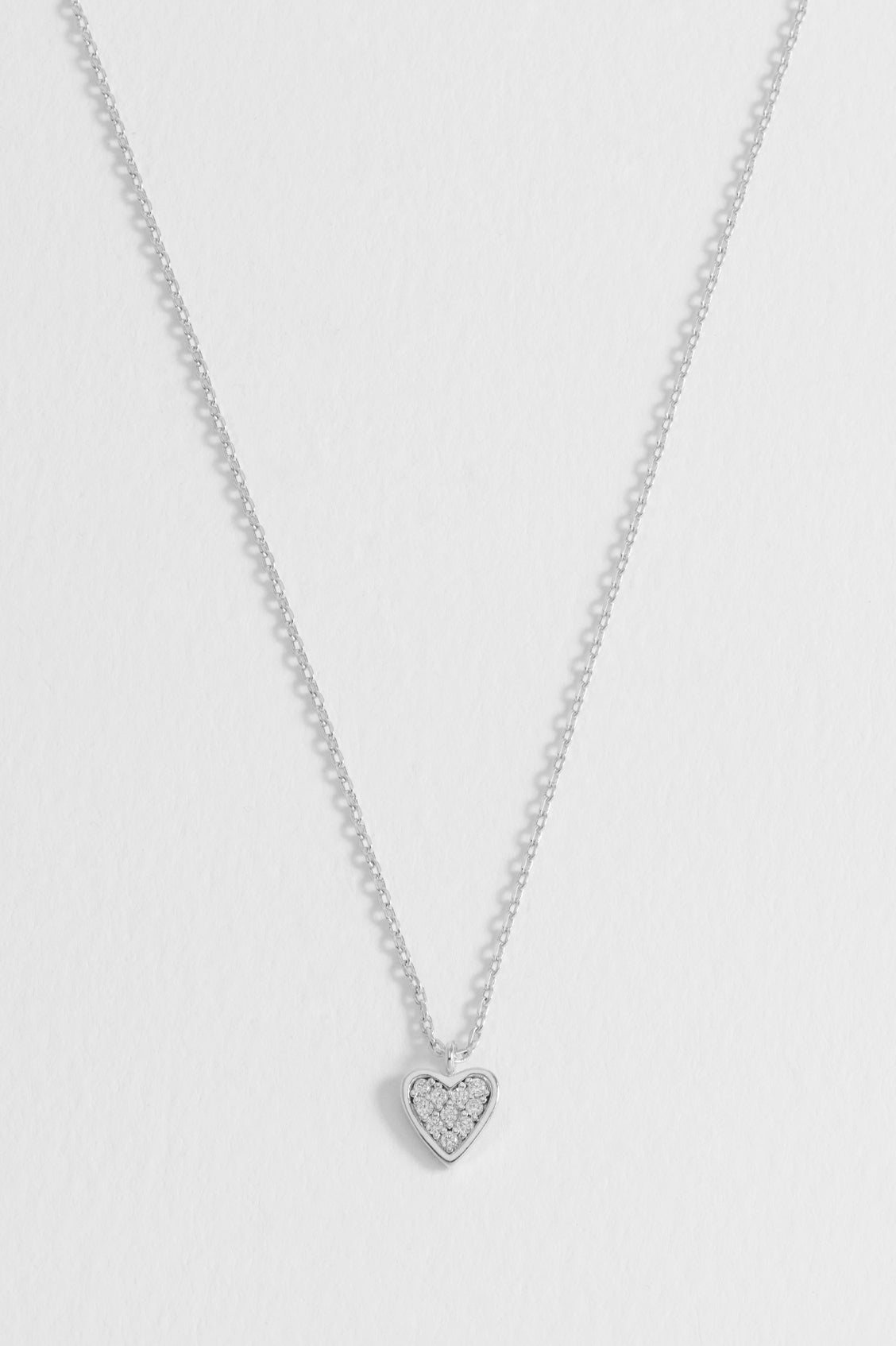 Pave Mini Heart Necklace